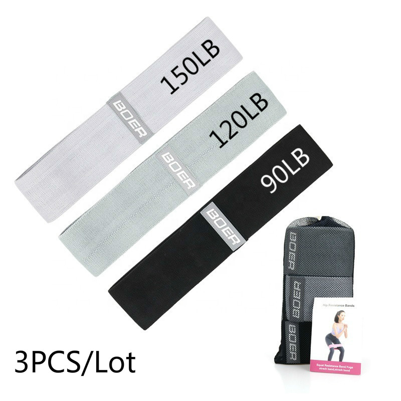 Sports Equipment Wholesale - 3PCS Frauen Männer Stoff Widerstand Bands