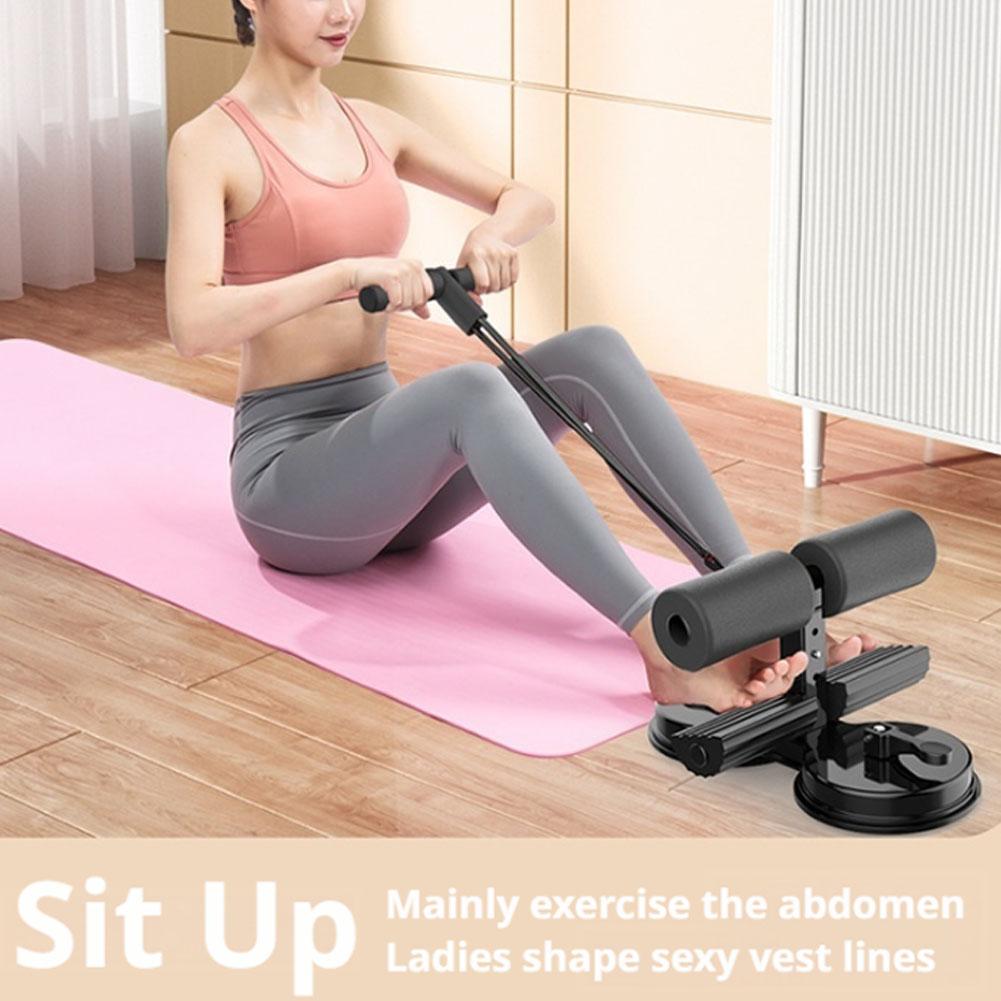 Sports Equipment Wholesale - Doppel-Saugnapf Sit-Up-Hilfegerät mit Zugseil Bauchmuskeltrainer Fitnessgerät