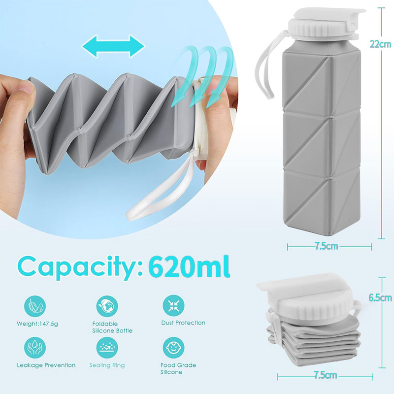 620 ml zusammenklappbarer Wass – Sports Water Bottle Insulated Bewertung und Preis