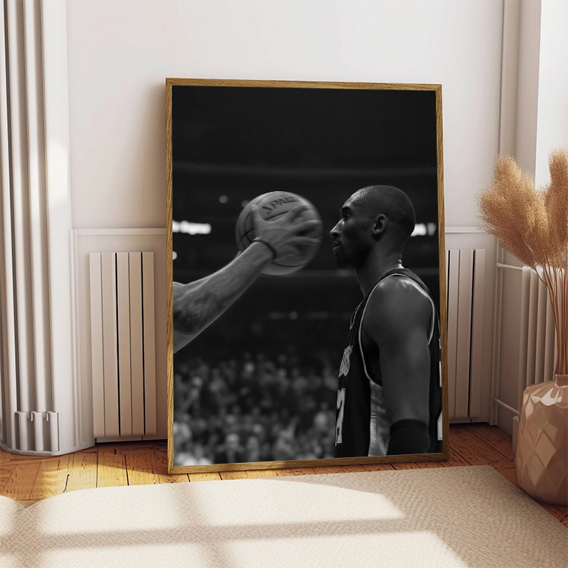 Schwarz-Weißes Basketball-Star – Sports Equipment Poster Bewertung und Preis