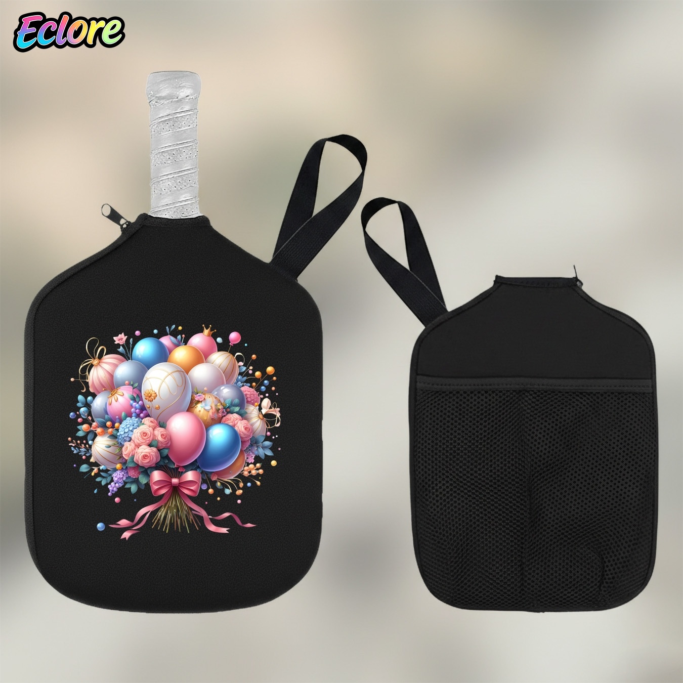 Bunte Blumen-Ballon-Bouquet-Pi – Pickleball Paddle Bewertung und Preis